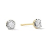 Thumbnail Image 1 of 1/6 CT. T.W. Diamond Miracle Solitaire Bubble Stud Earrings in 10K Gold (J/I3)