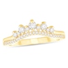 Thumbnail Image 1 of 1/3 CT. T.W. Diamond Crown Contour Band in 10K Gold