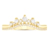 Thumbnail Image 3 of 1/3 CT. T.W. Diamond Crown Contour Band in 10K Gold