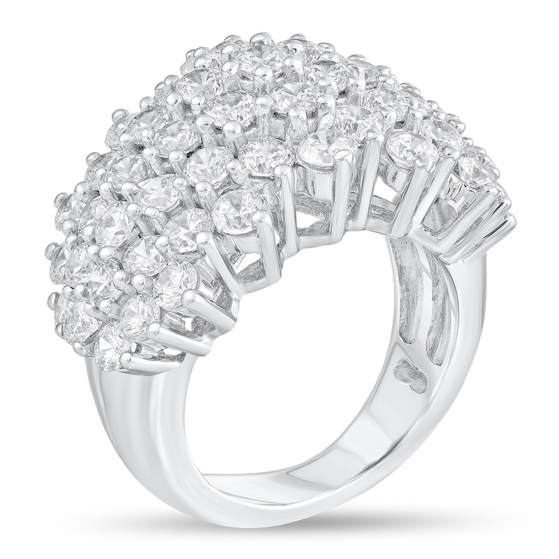 Main Image 2 of 4-7/8 CT. T.W. Diamond Multi-Row Ring in 14K White Gold