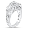 Thumbnail Image 2 of 1-7/8 CT. T.W. Diamond Frame Three Stone Engagement Ring in 14K White Gold