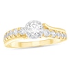 Thumbnail Image 1 of 3/4 CT. T.W. Diamond Polished Rim Engagement Ring in 10K Gold