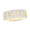 Thumbnail Image 1 of 1/2 CT. T.W. Diamond Triple Row Band in 10K Gold