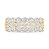 Thumbnail Image 3 of 1/2 CT. T.W. Diamond Triple Row Band in 10K Gold