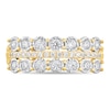 Thumbnail Image 4 of 1/2 CT. T.W. Diamond Triple Row Band in 10K Gold