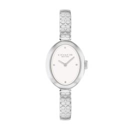 Ladies' Coach Sammy Bangle Watch with Oval White Dial (Model: 14504483)