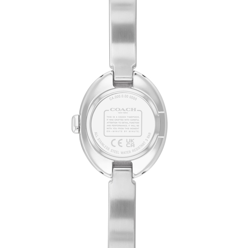 Main Image 3 of Ladies' Coach Sammy Bangle Watch with Oval White Dial (Model: 14504483)