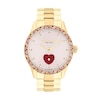 Thumbnail Image 1 of Ladies' Coach Brooks Multi-Color Crystal Gold-Tone IP Automatic Watch with Pink Dial (Model: 14504487)