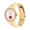 Thumbnail Image 2 of Ladies' Coach Brooks Multi-Color Crystal Gold-Tone IP Automatic Watch with Pink Dial (Model: 14504487)