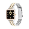 Thumbnail Image 2 of Ladies' Coach Cass Crystal Accent Two-Tone IP Watch with Square Black Dial (Model: 14504496)