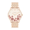 Thumbnail Image 1 of Ladies' Coach Elliot Rose-Tone IP Watch with Ivory Floral Dial (Model: 14504515)