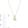 Thumbnail Image 2 of 1/10 CT. Diamond Miracle Solitaire Bubble Pendant in 10K Gold (J/I3)