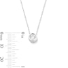 Thumbnail Image 2 of 1/6 CT. Diamond Miracle Solitaire Pendant in 10K White Gold (I/I3)