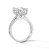 Thumbnail Image 3 of 5-5/8 CT. T.W. Radiant-Cut Certified Lab-Created Diamond Bridal Set in 14K White Gold (F/VS2)