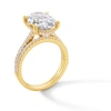 Thumbnail Image 3 of 5-5/8 CT. T.W. Oval Certified Lab-Created Diamond Bridal Set in 14K Gold (F/VS2)