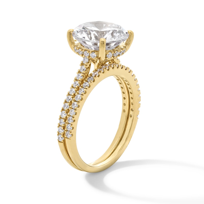 Main Image 3 of 5-5/8 CT. T.W. Certified Lab-Created Diamond Bridal Set in 14K Gold (F/VS2)