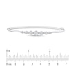 Thumbnail Image 2 of 3/8 CT. T.W. Multi-Diamond Graduated Bangle in 10K White Gold