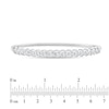 Thumbnail Image 2 of 1/4 CT. T.W. Diamond Miracle Cascading Bangle in Sterling Silver