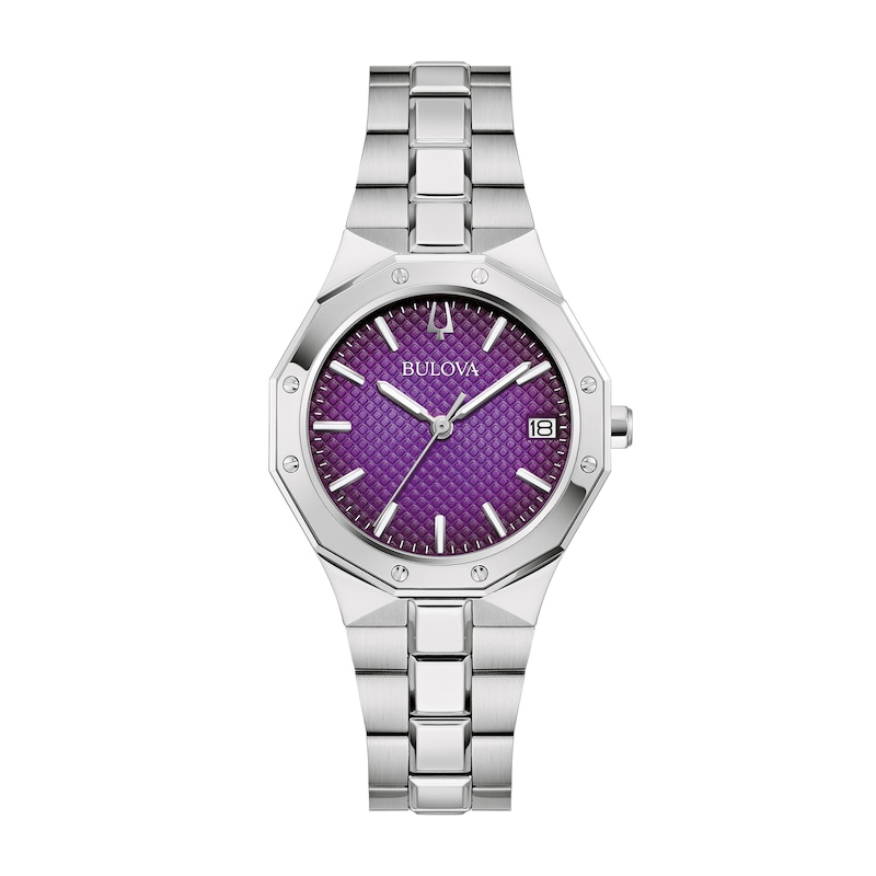 Main Image 1 of Ladies' Bulova Classic Prestige Watch with Textured Purple Dial (Model: 96M168)