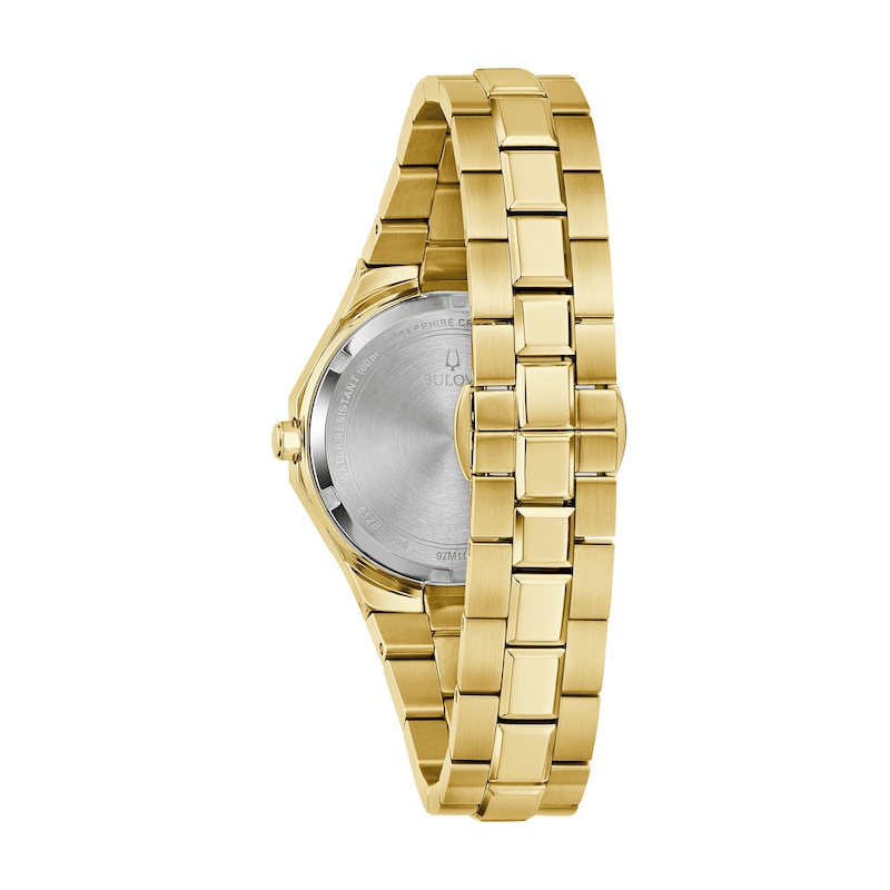 Main Image 3 of Ladies' Bulova Classic Prestige Gold-Tone IP Watch with Mother-of-Pearl Dial (Model: 97M119)