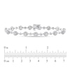 Thumbnail Image 2 of 1-1/2 CT. T.W. Flower-Shaped Multi-Diamond Station Bracelet in 14K White Gold