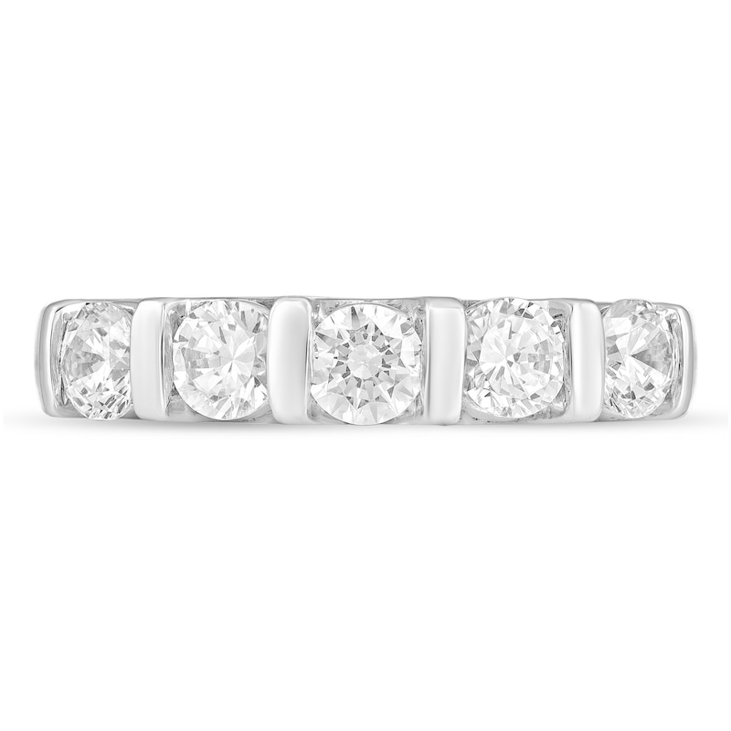 Main Image 3 of 1 CT. T.W. Diamond Five Stone Anniversary Band in 14K White Gold