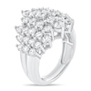 Thumbnail Image 2 of 2-7/8 CT. T.W. Diamond Multi-Row Cluster Ring in 14K White Gold