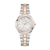 Thumbnail Image 1 of Ladies' Bulova Classic Prestige Diamond Accent Two-Tone IP Watch with Mother-of-Pearl Dial (Model: 98P235)