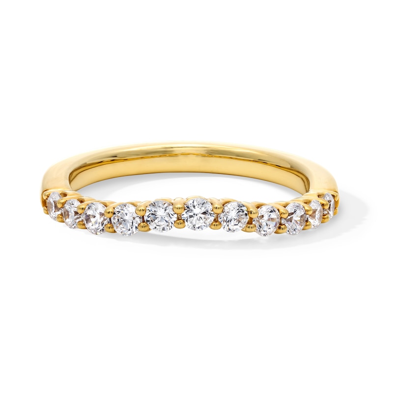 Main Image 1 of 1/2 CT. T.W. Certified Lab-Created Diamond Contour Band in 14K Gold (F/VS2)