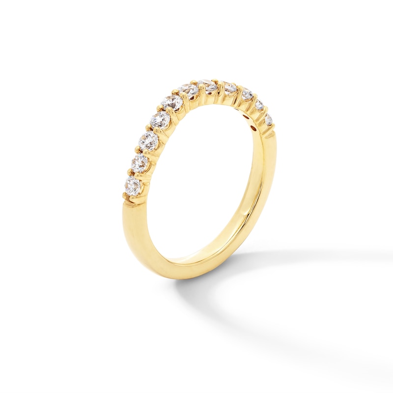 Main Image 2 of 1/2 CT. T.W. Certified Lab-Created Diamond Contour Band in 14K Gold (F/VS2)