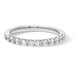 1/2 CT. T.W. Certified Lab-Created Diamond Wedding Band in 14K White Gold (F/VS2)