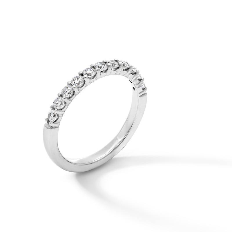 Main Image 2 of 1/2 CT. T.W. Certified Lab-Created Diamond Wedding Band in 14K White Gold (F/VS2)