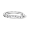 Thumbnail Image 1 of 1/2 CT. T.W. Certified Lab-Created Diamond Contour Band in 14K White Gold (F/VS2)