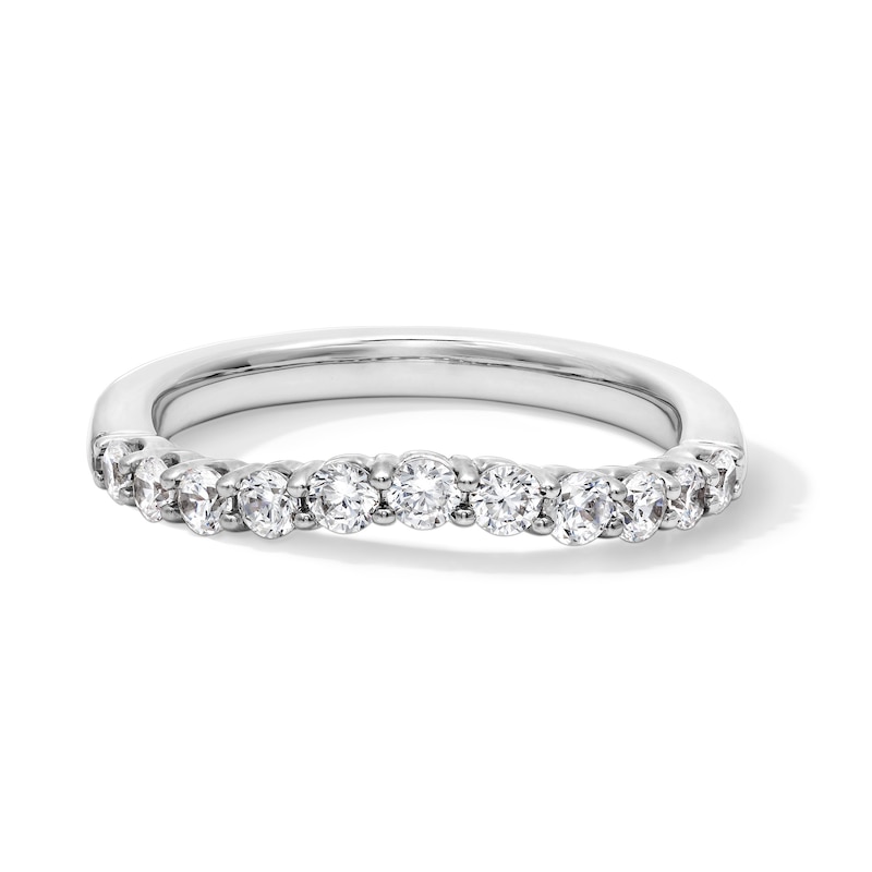 Main Image 1 of 1/2 CT. T.W. Certified Lab-Created Diamond Contour Band in 14K White Gold (F/VS2)