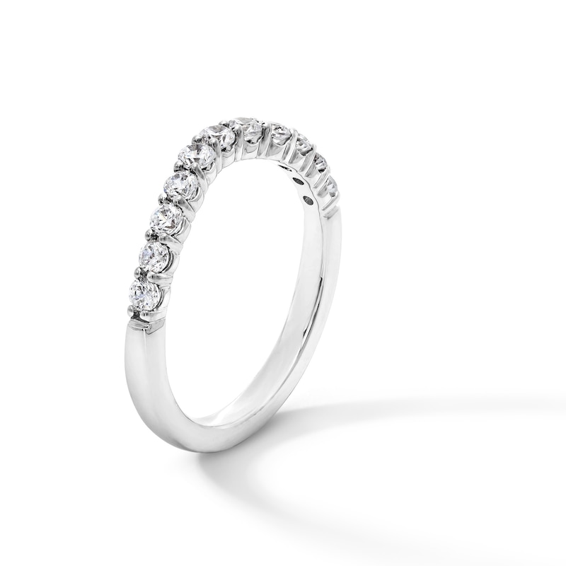 Main Image 2 of 1/2 CT. T.W. Certified Lab-Created Diamond Contour Band in 14K White Gold (F/VS2)