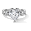 Thumbnail Image 1 of 2-3/4 CT. T.W. Heart-Shaped Certified Lab-Created Diamond Split Shank Bridal Set in 14K White Gold (F/VS2)