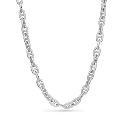 7.9mm Diamond-Cut Anchor Chain Necklace in Solid Sterling Silver - 22"