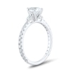 Thumbnail Image 3 of 1-1/4 CT. T.W. Pear-Shaped Diamond Collar Engagement Ring in Platinum