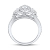 Thumbnail Image 3 of 1 CT. T.W. Marquise-Cut Diamond Frame Three Stone Engagement Ring in 14K White Gold