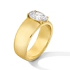 Thumbnail Image 2 of 2 CT. Oval Certified Lab-Created Diamond Solitaire Cigar Band Engagement Ring in 14K Gold (F/VS2)