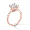 Thumbnail Image 2 of 2 CT. T.W. Princess-Cut Certified Lab-Created Diamond Solitaire Hidden Halo Engagement Ring in 14K Rose Gold