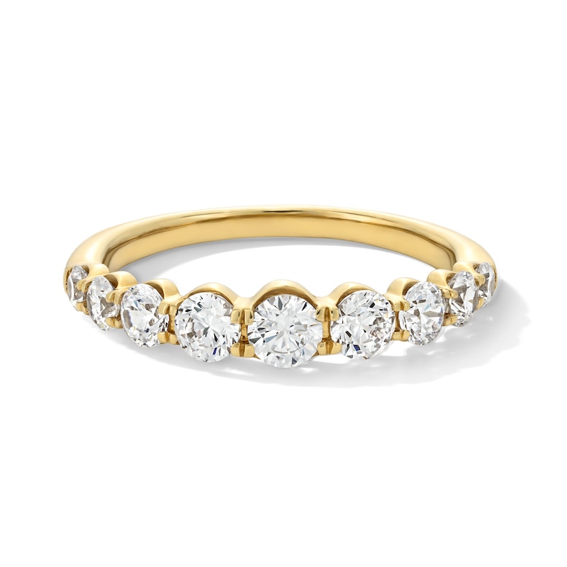 Main Image 1 of 1 CT. T.W. Certified Lab-Created Diamond Graduated Nine Stone Band in 14K Gold (F/VS2)