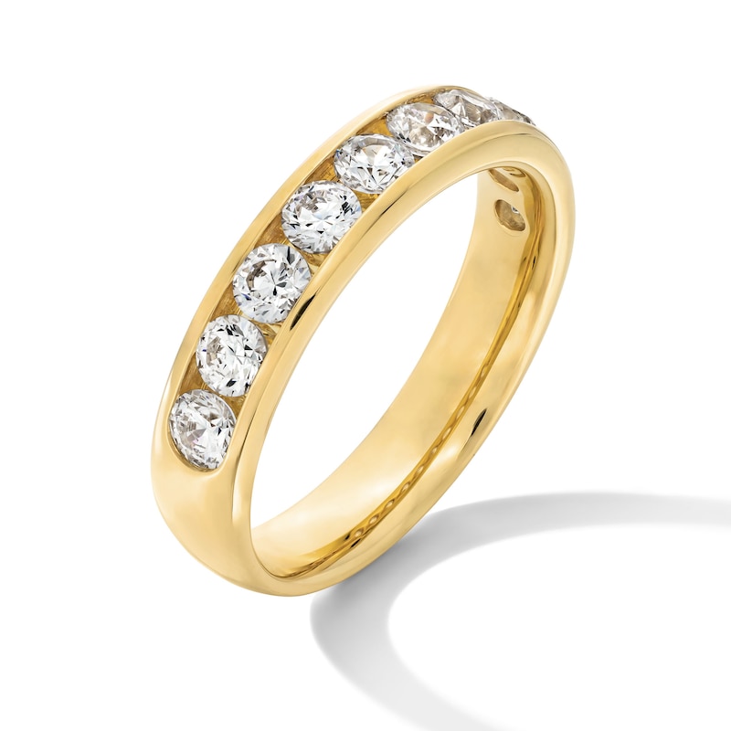 Main Image 2 of 1-1/2 CT. T.W. Certified Lab-Created Diamond Channel Ten Stone Band in 10K Gold (F/VS2)