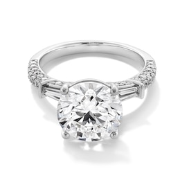 4-5/8 CT. T.W. Certified Lab-Created Diamond Collar Engagement Ring in 14K White Gold (F/VS2)