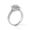 Thumbnail Image 2 of 1 CT. T.W. Radiant-Cut Diamond Double Octagonal Frame Split Shank Engagement Ring in 14K White Gold