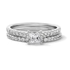 Thumbnail Image 1 of 1 CT. T.W. Princess-Cut Diamond Bridal Set in 14K White Gold