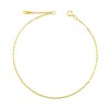 Thumbnail Image 1 of 1.4mm Paper Clip Chain Anklet in Solid 14K Gold - 10&quot;