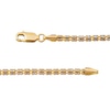 Thumbnail Image 2 of 3.5mm Diamond-Cut Ice Bead Chain Bracelet in Solid 10K Two-Tone Gold - 7.5&quot;