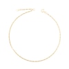 Thumbnail Image 1 of 1.8mm Forzatina Mirror Chain Anklet in Solid 14K Gold - 10&quot;