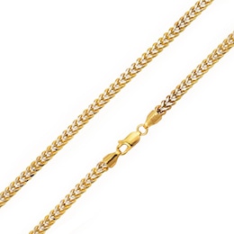 4.5mm Diamond-Cut Franco Chain Necklace in Hollow 14K Two-Tone Gold - 20"